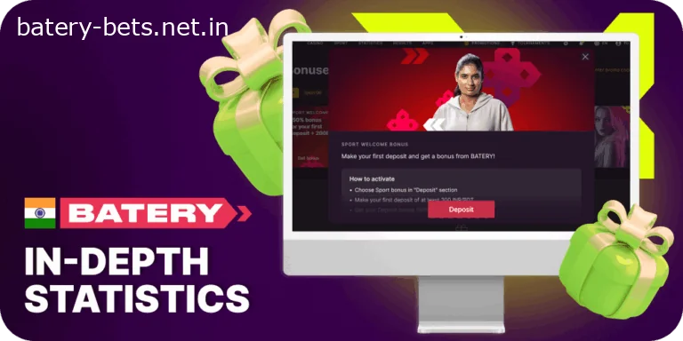 Play at Batery using bonuses